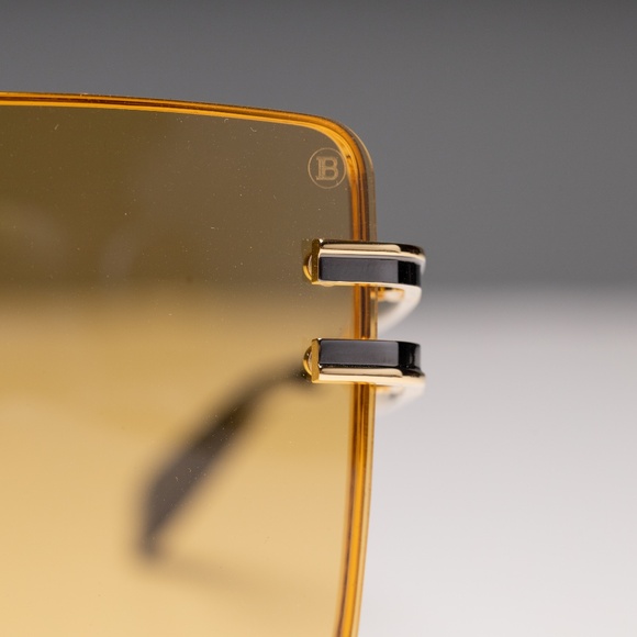 Balmain Gendarme Square Metal Oversize Sunglasses - Picture 11 of 12